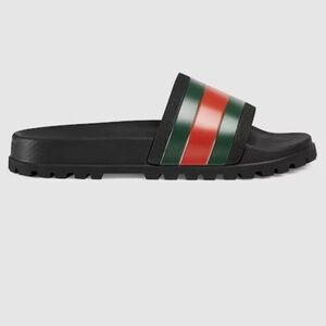 GUCCI MEN'S SLIDE SANDAL WITH WEB (Mens Size 8) (BRAND NEW)
